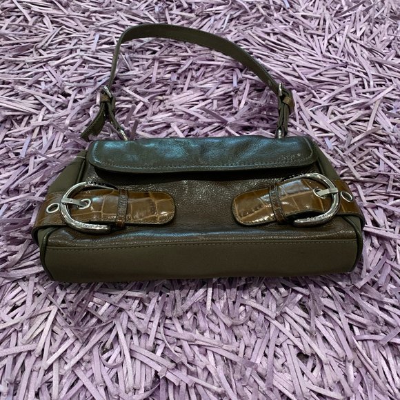 Franco Sarto Mini Sachel Olive Purse - Picture 5 of 6